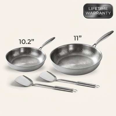 Origin Titanium Hammered Pan Pro Duo Set